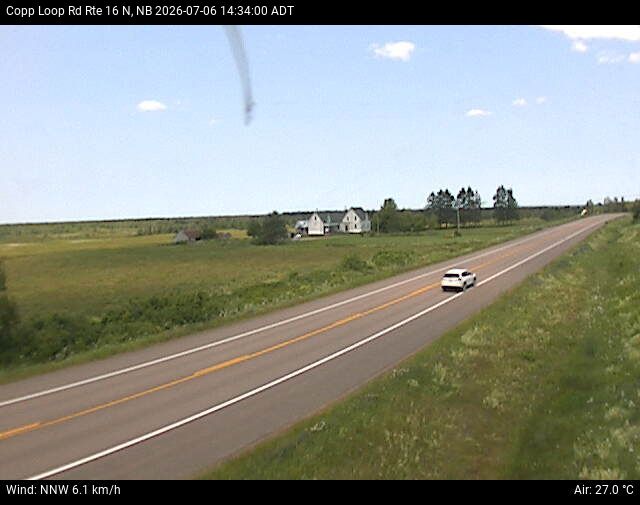 Web Cam image of Copp Loop Road (NB Highway 16)