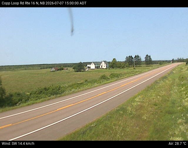 Web Cam image of Copp Loop Road (NB Highway 16)