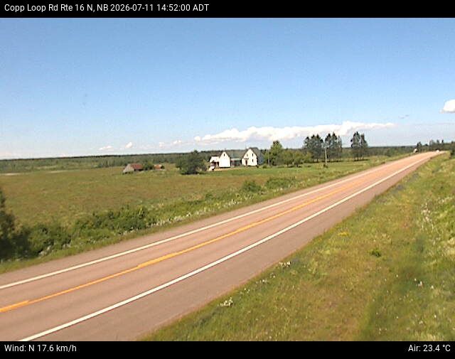 Web Cam image of Copp Loop Road (NB Highway 16)