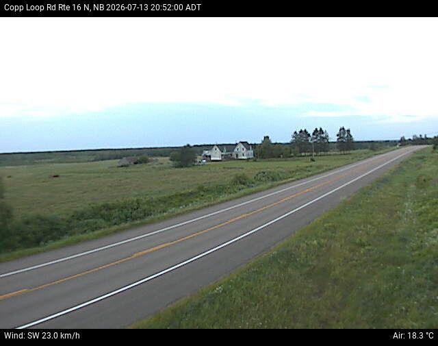 Web Cam image of Copp Loop Road (NB Highway 16)