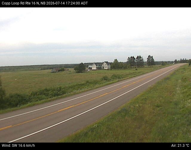 Web Cam image of Copp Loop Road (NB Highway 16)