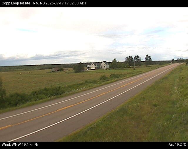 Web Cam image of Copp Loop Road (NB Highway 16)