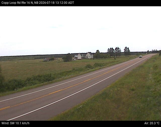 Web Cam image of Copp Loop Road (NB Highway 16)