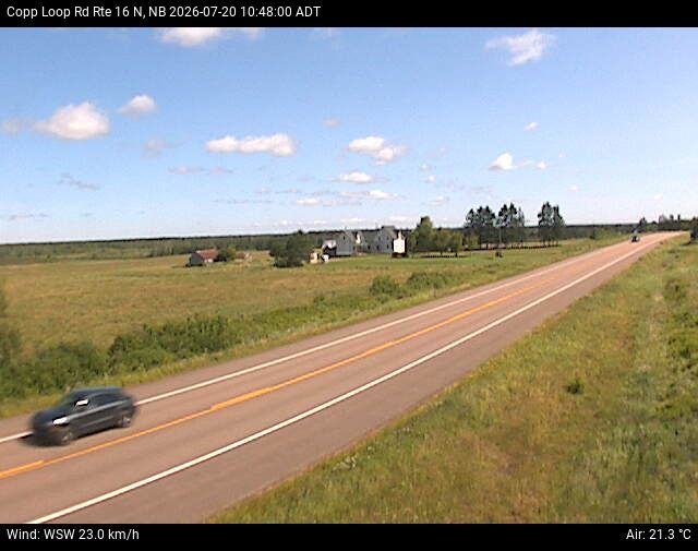 Web Cam image of Copp Loop Road (NB Highway 16)