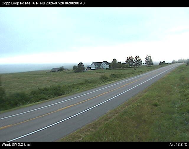 Web Cam image of Copp Loop Road (NB Highway 16)