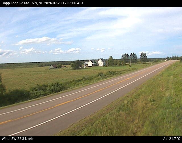 Web Cam image of Copp Loop Road (NB Highway 16)