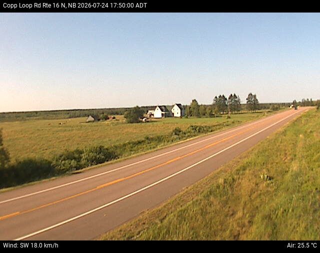 Web Cam image of Copp Loop Road (NB Highway 16)