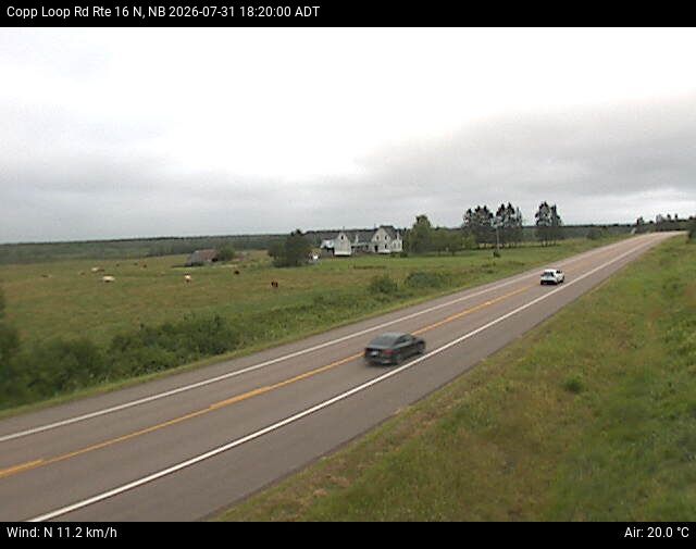 Web Cam image of Copp Loop Road (NB Highway 16)
