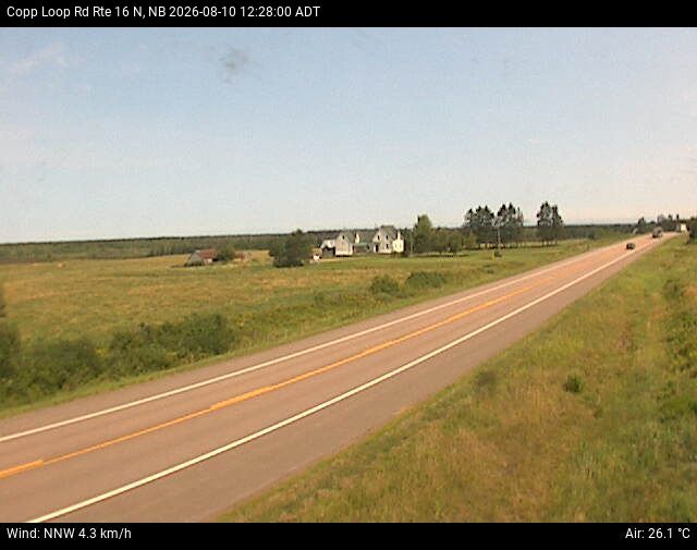 Web Cam image of Copp Loop Road (NB Highway 16)