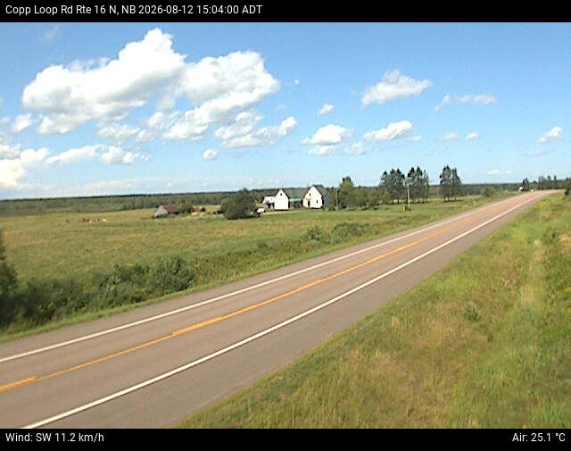 Web Cam image of Copp Loop Road (NB Highway 16)