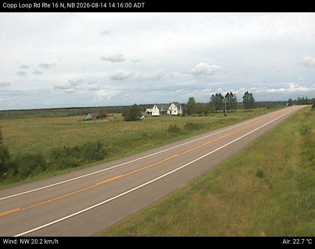 Web Cam image of Copp Loop Road (NB Highway 16)