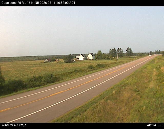 Web Cam image of Copp Loop Road (NB Highway 16)