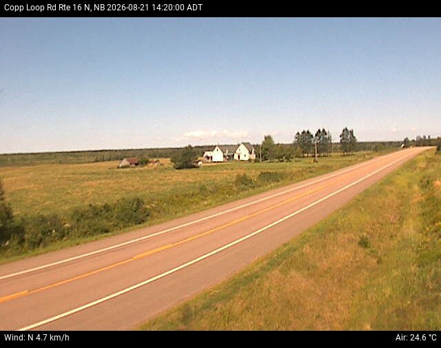 Web Cam image of Copp Loop Road (NB Highway 16)