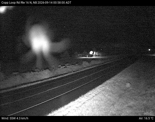 Web Cam image of Copp Loop Road (NB Highway 16)