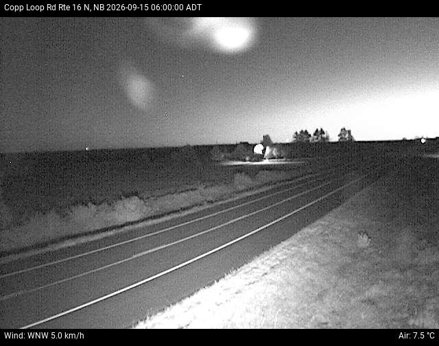 Web Cam image of Copp Loop Road (NB Highway 16)
