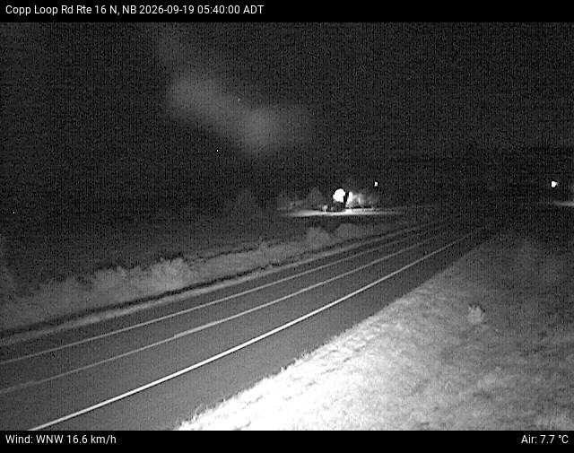 Web Cam image of Copp Loop Road (NB Highway 16)