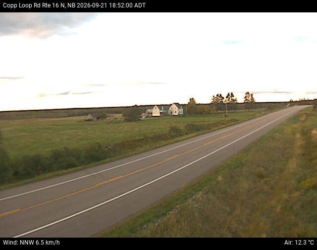 Web Cam image of Copp Loop Road (NB Highway 16)