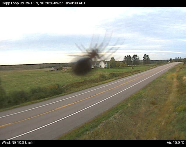 Web Cam image of Copp Loop Road (NB Highway 16)