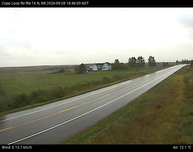 Web Cam image of Copp Loop Road (NB Highway 16)