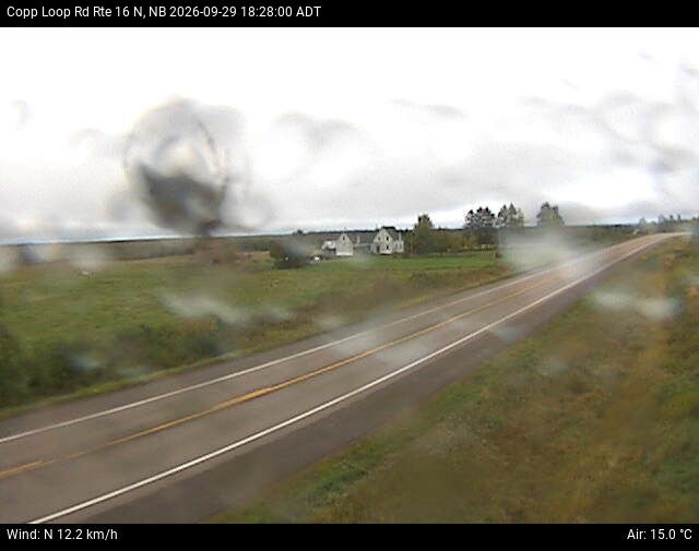 Web Cam image of Copp Loop Road (NB Highway 16)