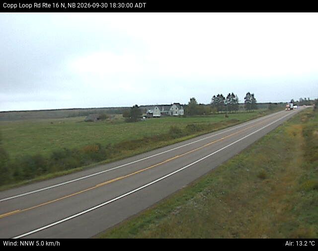 Web Cam image of Copp Loop Road (NB Highway 16)