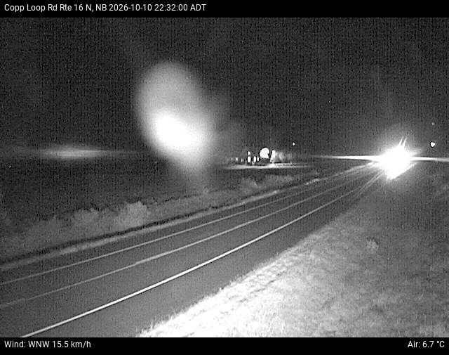 Web Cam image of Copp Loop Road (NB Highway 16)