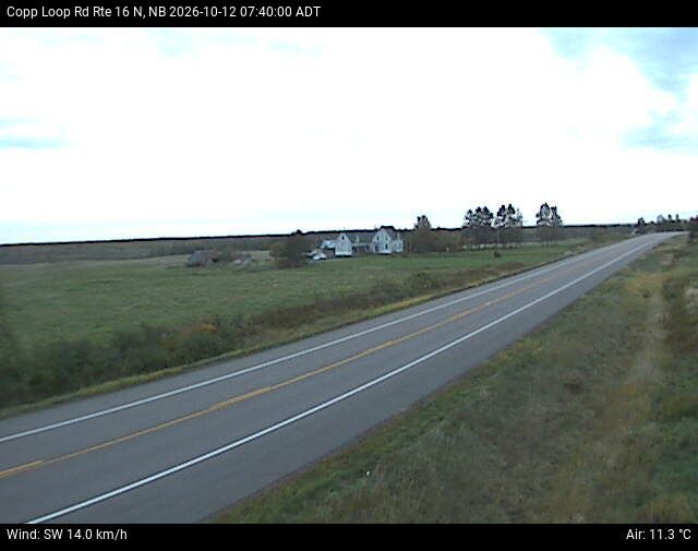Web Cam image of Copp Loop Road (NB Highway 16)