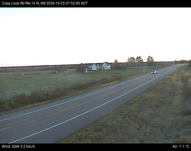 Web Cam image of Copp Loop Road (NB Highway 16)