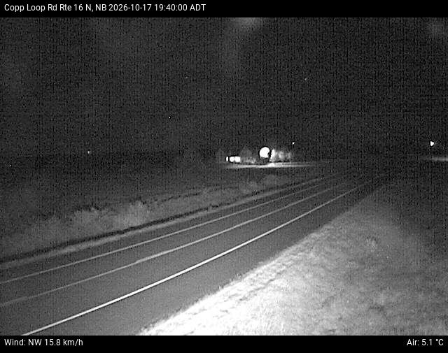 Web Cam image of Copp Loop Road (NB Highway 16)