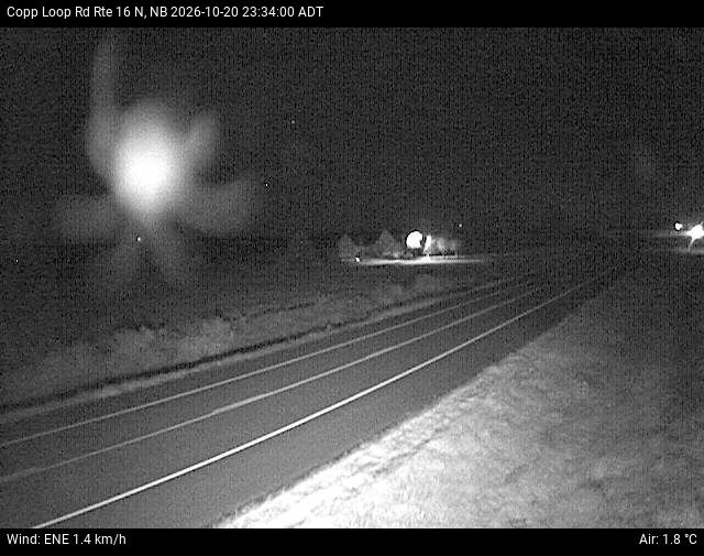 Web Cam image of Copp Loop Road (NB Highway 16)