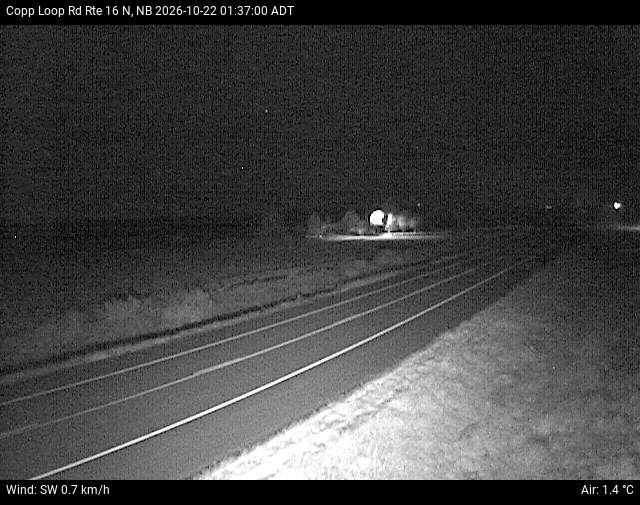 Web Cam image of Copp Loop Road (NB Highway 16)