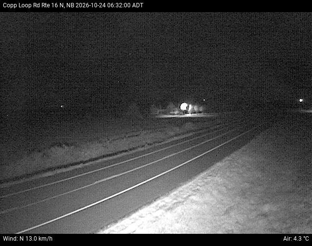 Web Cam image of Copp Loop Road (NB Highway 16)