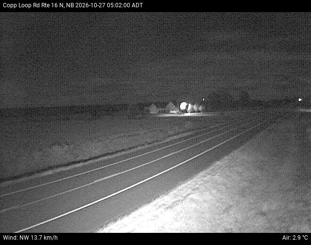Web Cam image of Copp Loop Road (NB Highway 16)