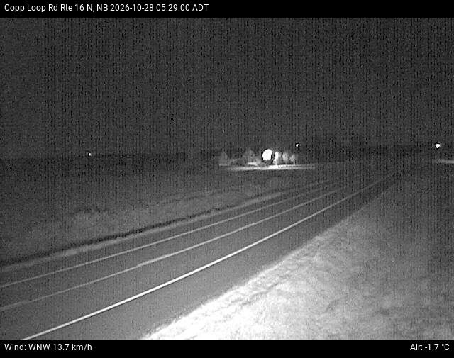 Web Cam image of Copp Loop Road (NB Highway 16)