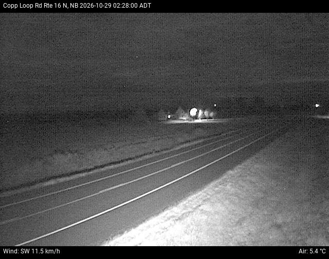Web Cam image of Copp Loop Road (NB Highway 16)