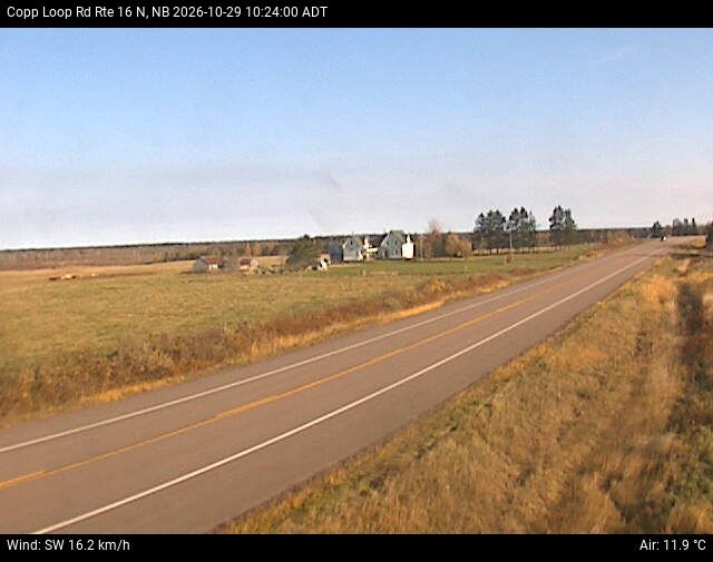 Web Cam image of Copp Loop Road (NB Highway 16)