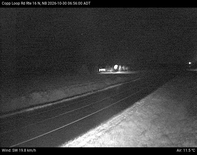 Web Cam image of Copp Loop Road (NB Highway 16)