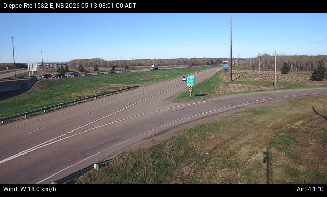 Web Cam image of Dieppe/Moncton (NB Highway 2)