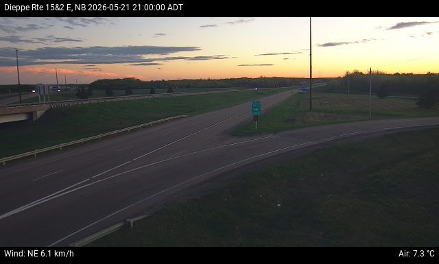 Web Cam image of Dieppe/Moncton (NB Highway 2)
