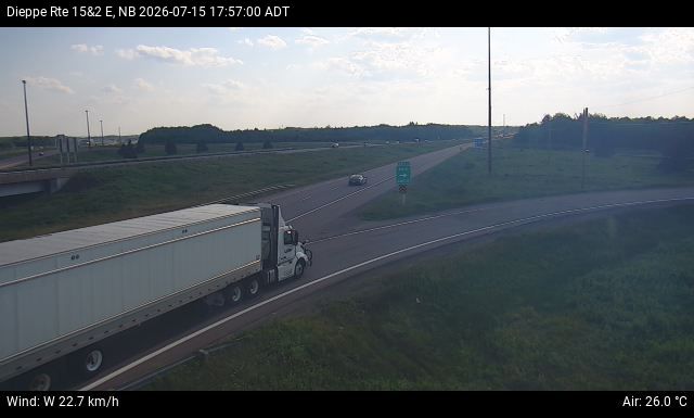 Web Cam image of Dieppe/Moncton (NB Highway 2)