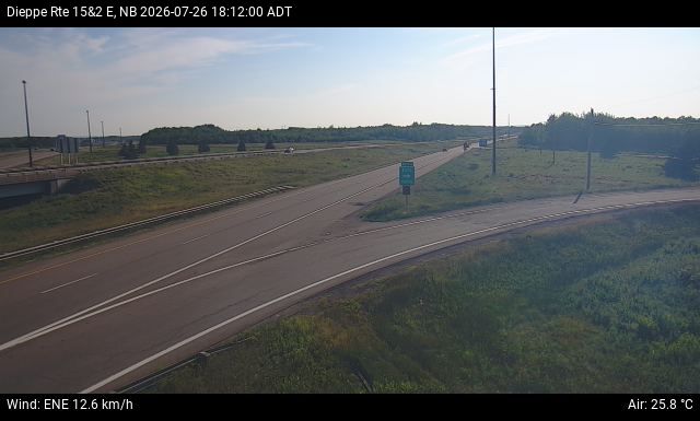 Web Cam image of Dieppe/Moncton (NB Highway 2)