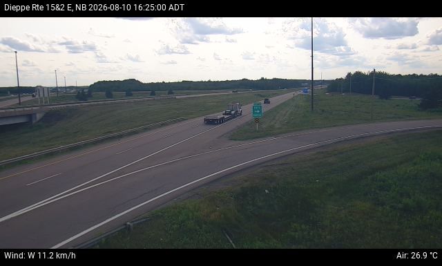 Web Cam image of Dieppe/Moncton (NB Highway 2)