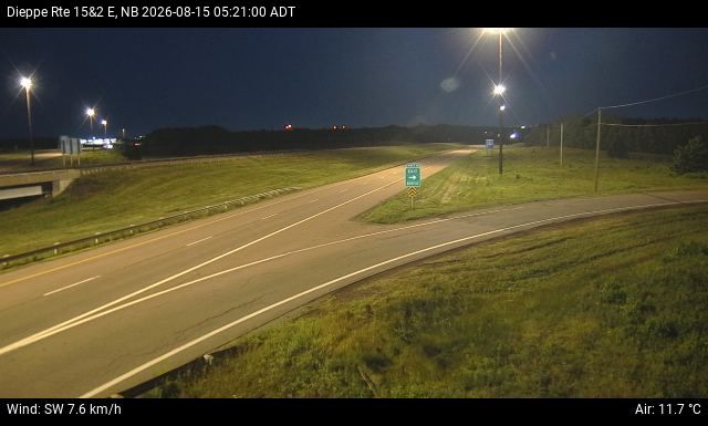 Web Cam image of Dieppe/Moncton (NB Highway 2)