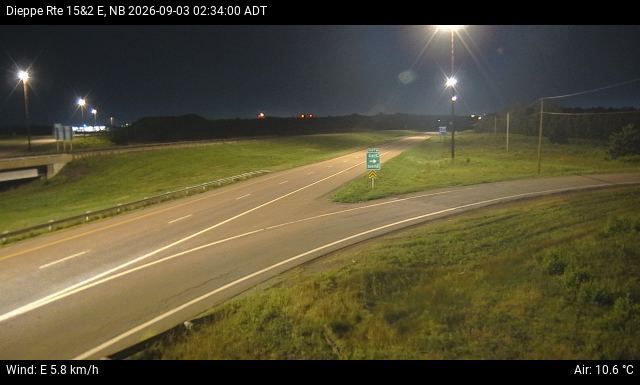 Web Cam image of Dieppe/Moncton (NB Highway 2)