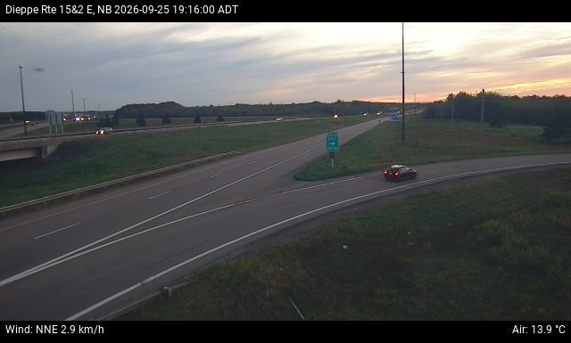 Web Cam image of Dieppe/Moncton (NB Highway 2)