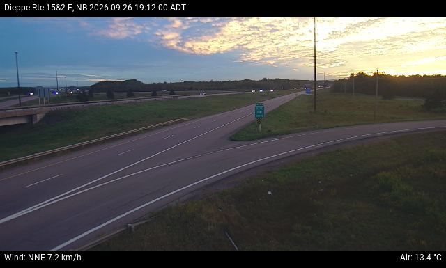 Web Cam image of Dieppe/Moncton (NB Highway 2)