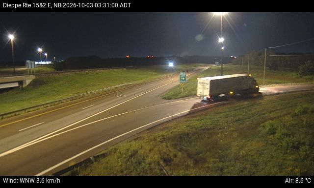 Web Cam image of Dieppe/Moncton (NB Highway 2)