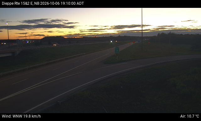 Web Cam image of Dieppe/Moncton (NB Highway 2)