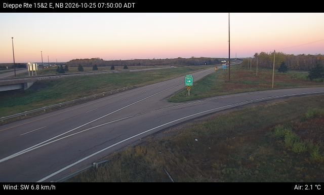 Web Cam image of Dieppe/Moncton (NB Highway 2)