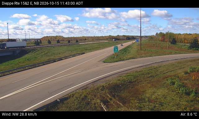 Web Cam image of Dieppe/Moncton (NB Highway 2)